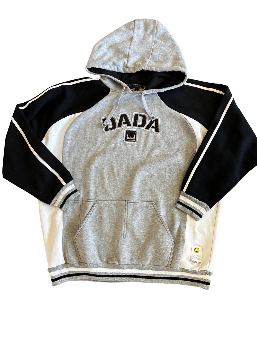 Vintage 90s Dada Supreme Hoodie Men’s XL Decade of Style Colorblock
